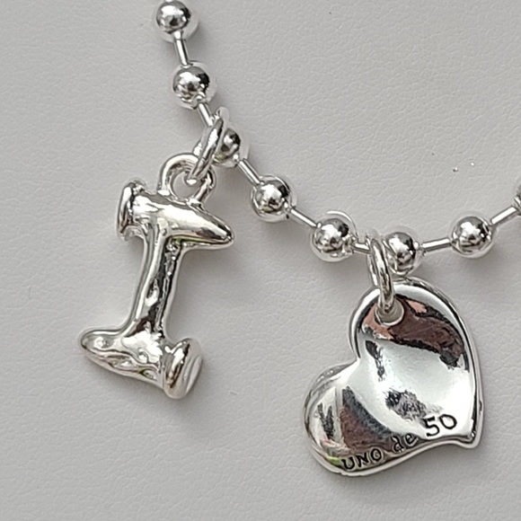 Uno de 50 Necklace • I LOVE U • Silver plated - Picture 4 of 12